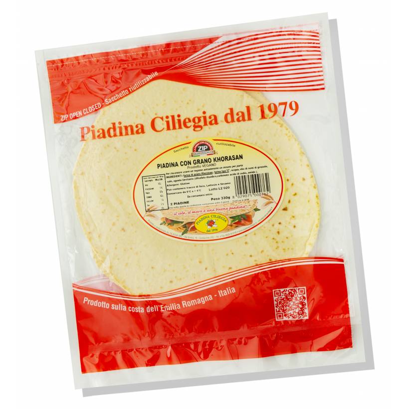 Pacco DD : Piadina con Grano Khorasan 7 confezioni da 2 pezzi