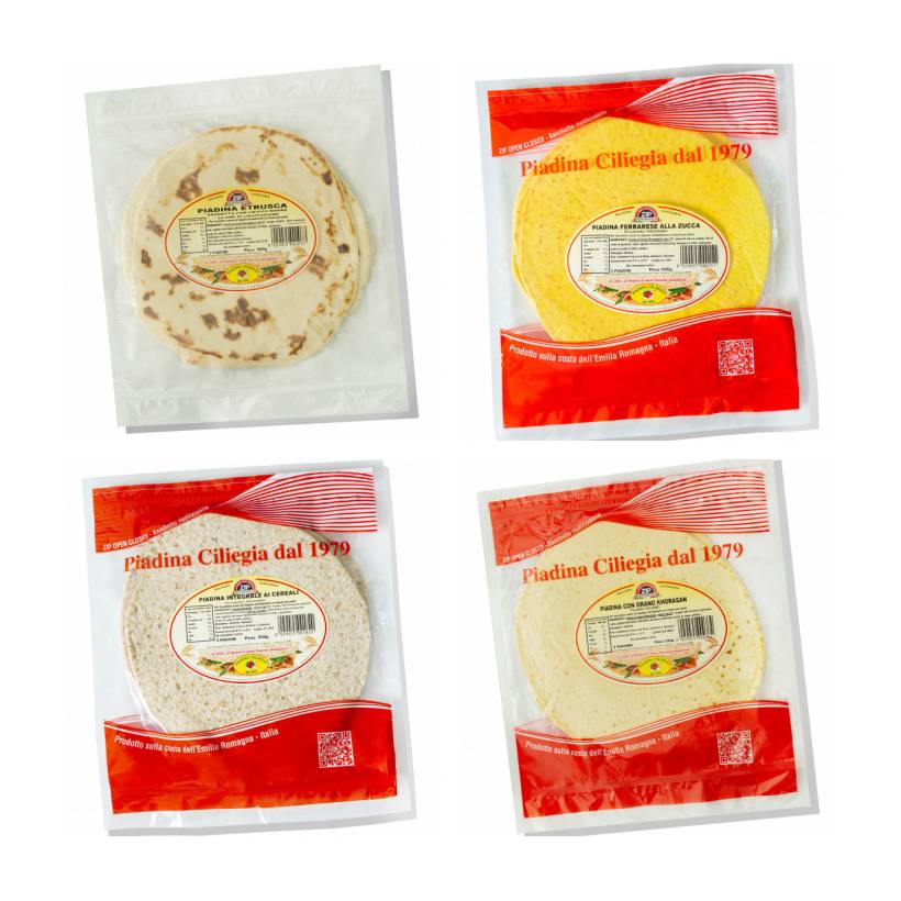 Pacco TT : Etrusca, Alla Zucca, Integrale ai Cereali, Grano Khorasan